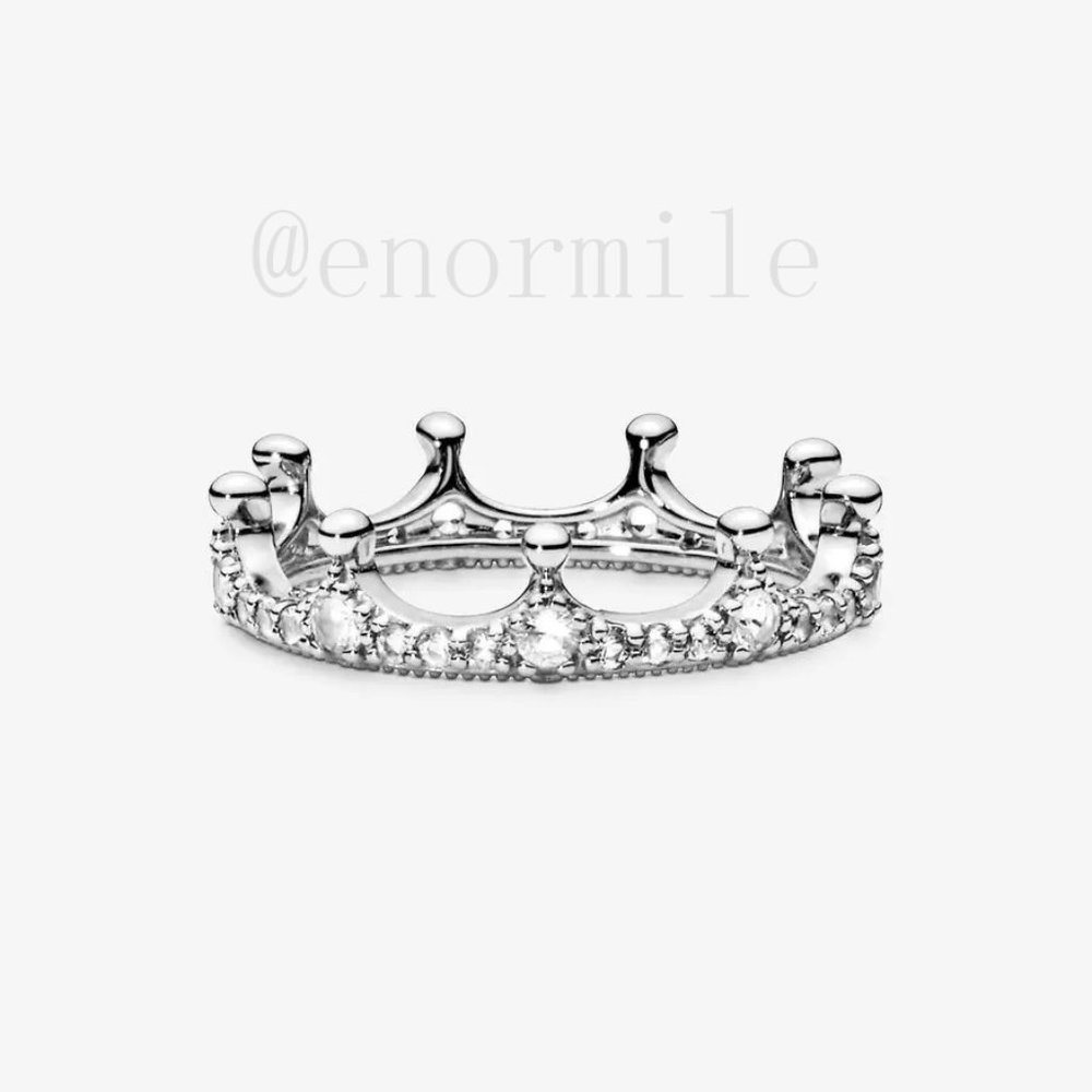 Pandora Clear Sparkling Crown Ring